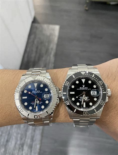 rolex submariner vs yachtmaster 2|rolex submariner date vs yacht master.